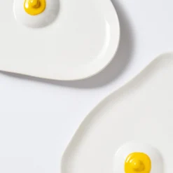 Anissa Kermiche Maison<Assiettes Tatas (Blanc Brillant, Jaune)