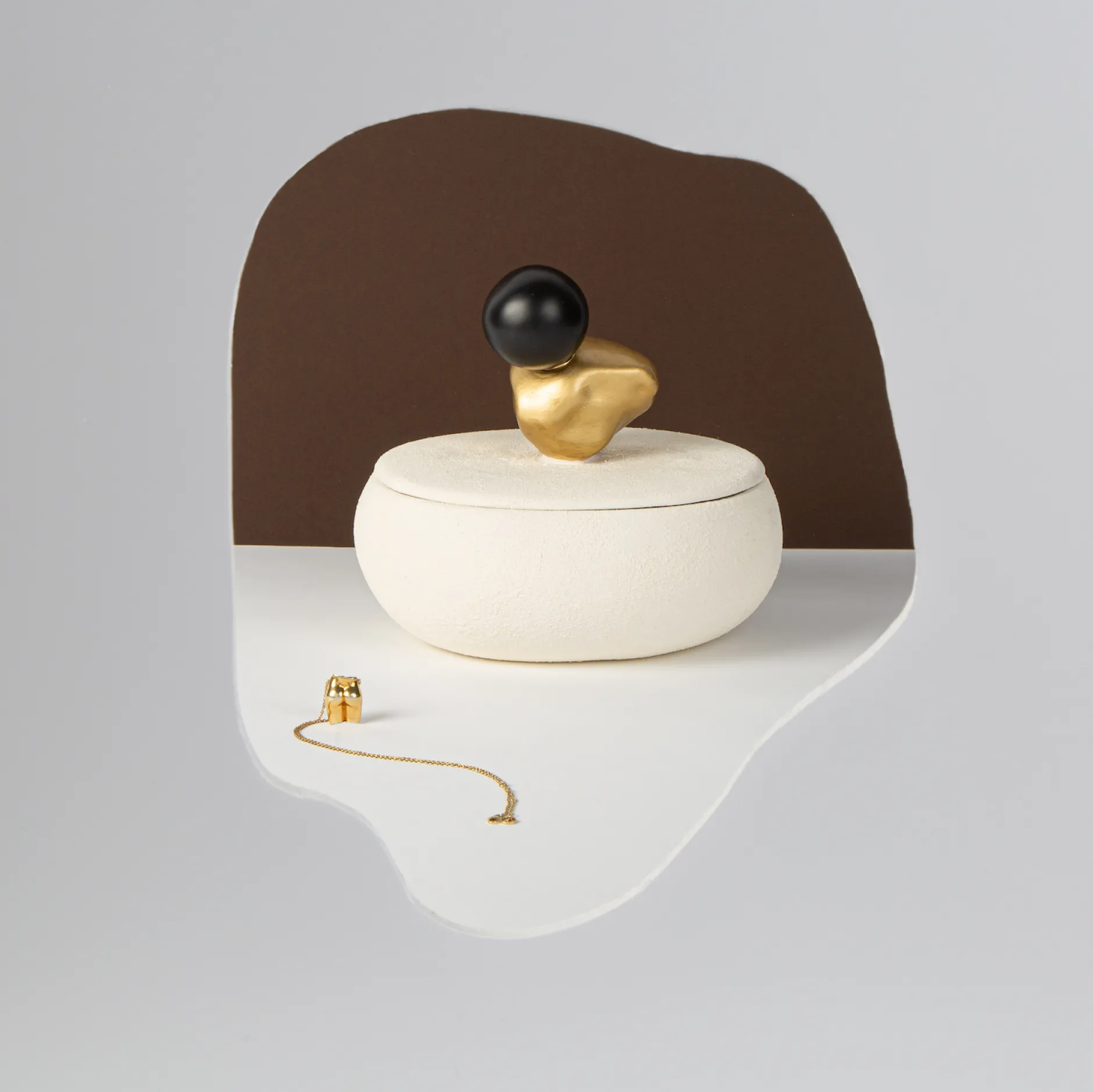 Anissa Kermiche Maison<Boite A Bijoux (Blanc, Or, Noir)