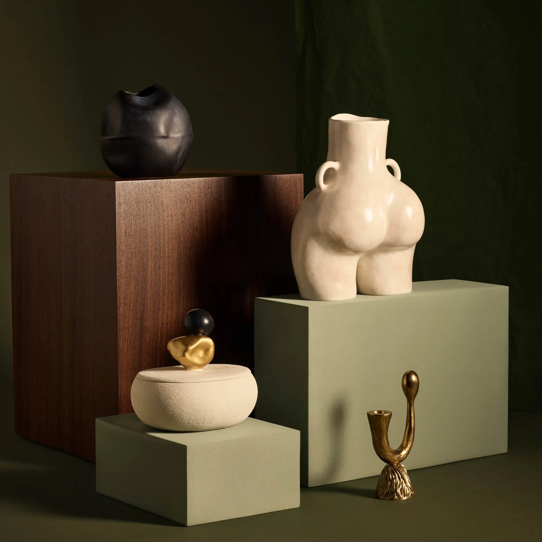 Anissa Kermiche Maison<Boite A Bijoux (Blanc, Or, Noir)