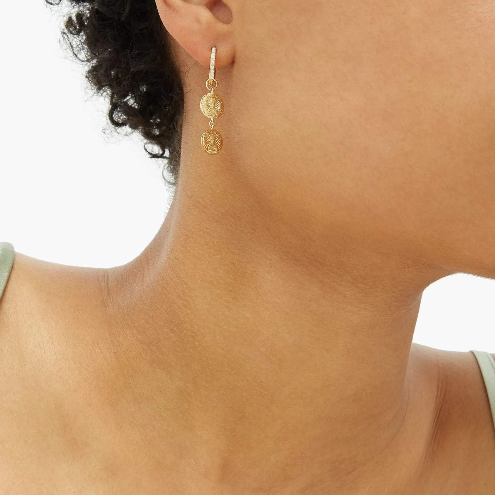Anissa Kermiche Des Boucles D'Oreilles<Boucle D'Oreille Double Piece Louise D'Or