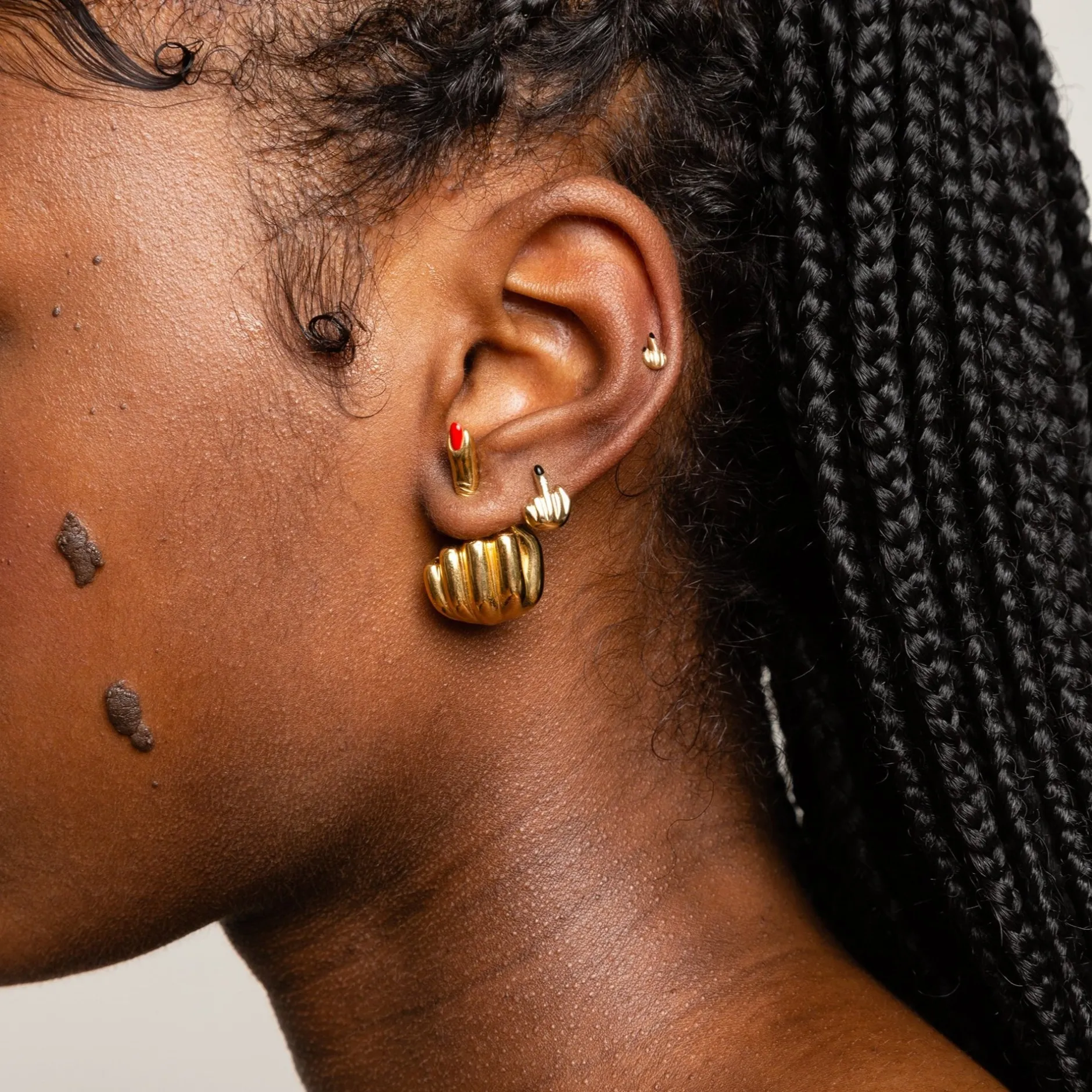 Anissa Kermiche Des Boucles D'Oreilles<Boucle D'Oreille French For Goodnight (Rouge)