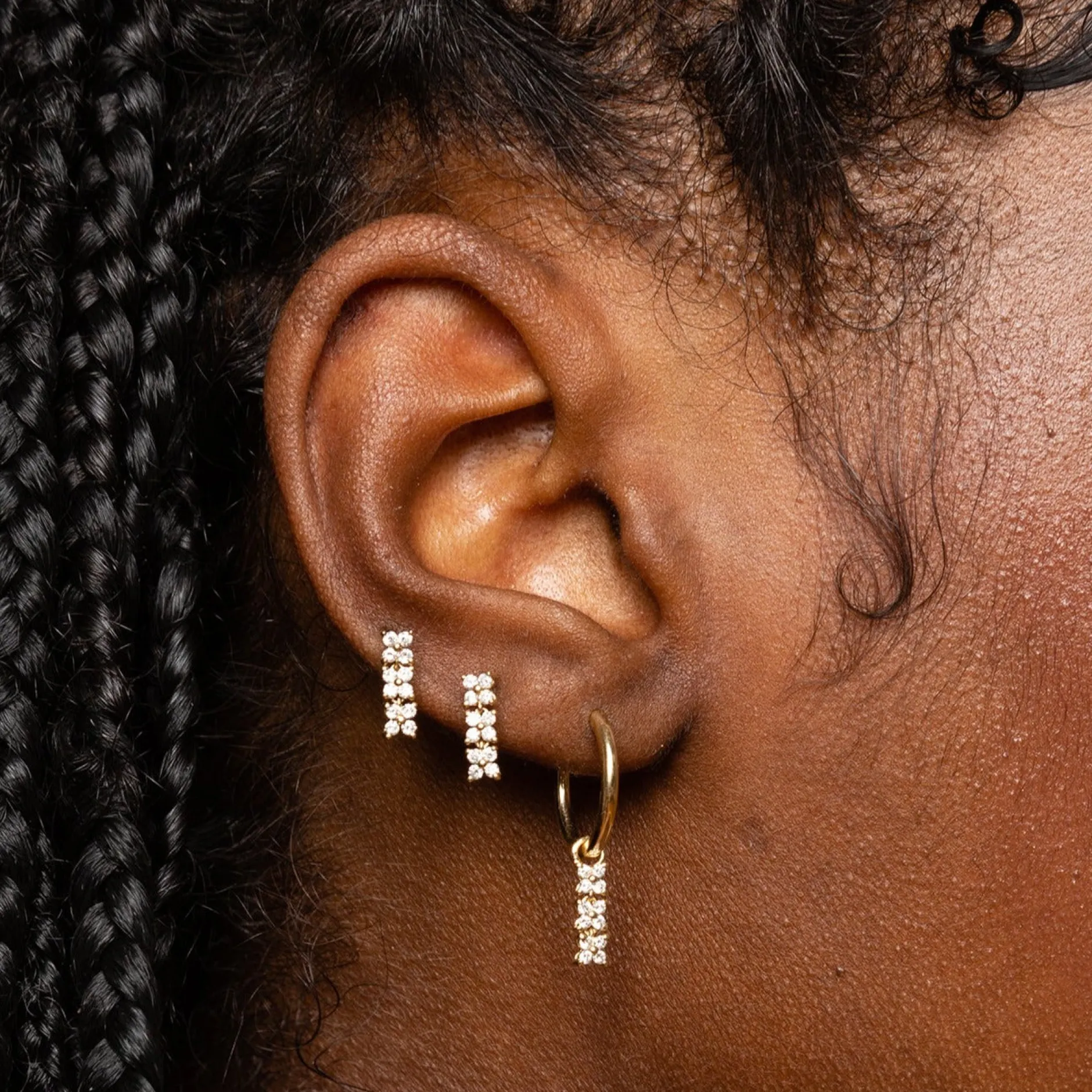 Anissa Kermiche Des Boucles D'Oreilles<Boucle D'Oreille Trio Bronte Dore