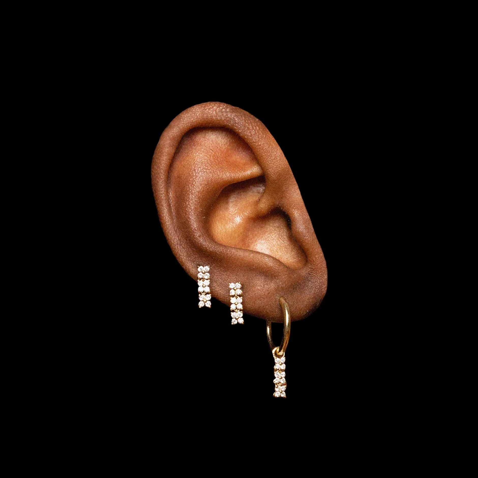 Anissa Kermiche Des Boucles D'Oreilles<Boucle D'Oreille Trio Bronte Dore