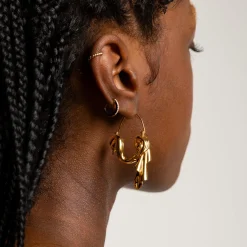 Anissa Kermiche Des Boucles D'Oreilles<Boucles D'Oreilles Drapees Pendantes (Or)