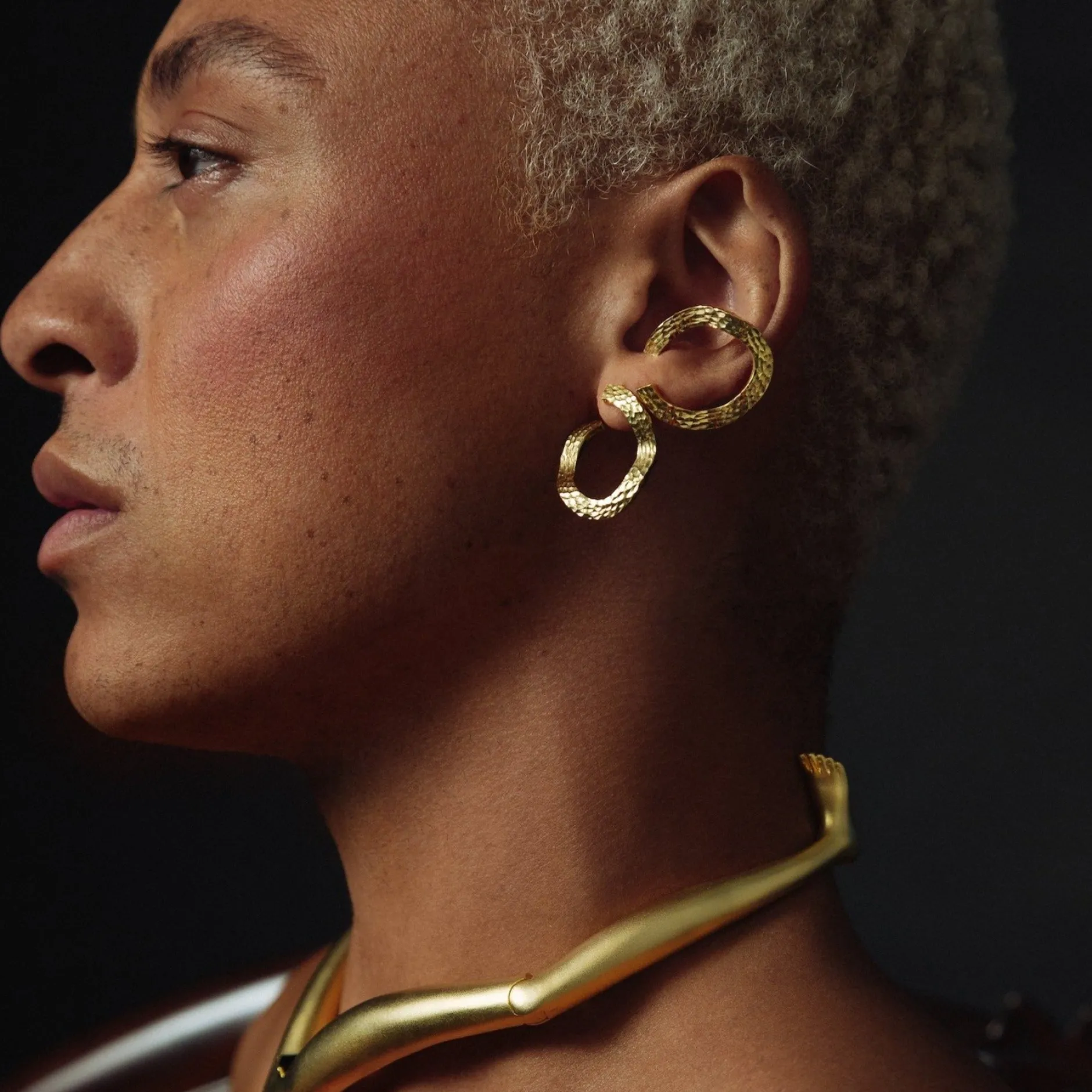 Anissa Kermiche Des Boucles D'Oreilles<Boucles D'Oreilles Ecorce Doree