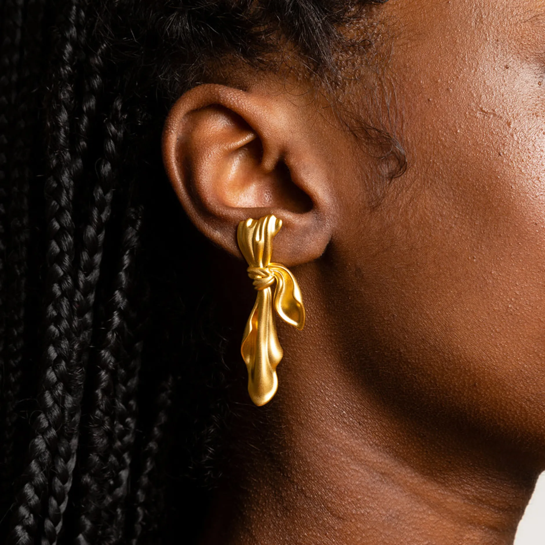 Anissa Kermiche Des Boucles D'Oreilles<Boucles D'Oreilles En Tissu Dore (Or)