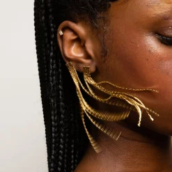 Anissa Kermiche Des Boucles D'Oreilles<Boucles D'Oreilles Fines Fil D'Or
