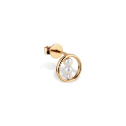 Anissa Kermiche Goujons<Clou D'Oreille En Perles Circle Trio