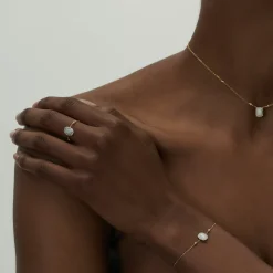 Anissa Kermiche Colliers<Collier D'Opale Carree