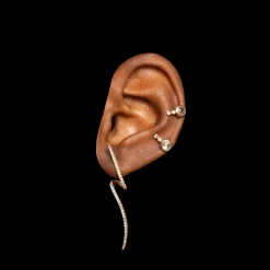 Anissa Kermiche Goujons<Mini Boucle D'Oreille Topaze Blanche