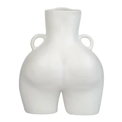 Anissa Kermiche Maison<Vase Avec Poignees D'Amour (Blanc)
