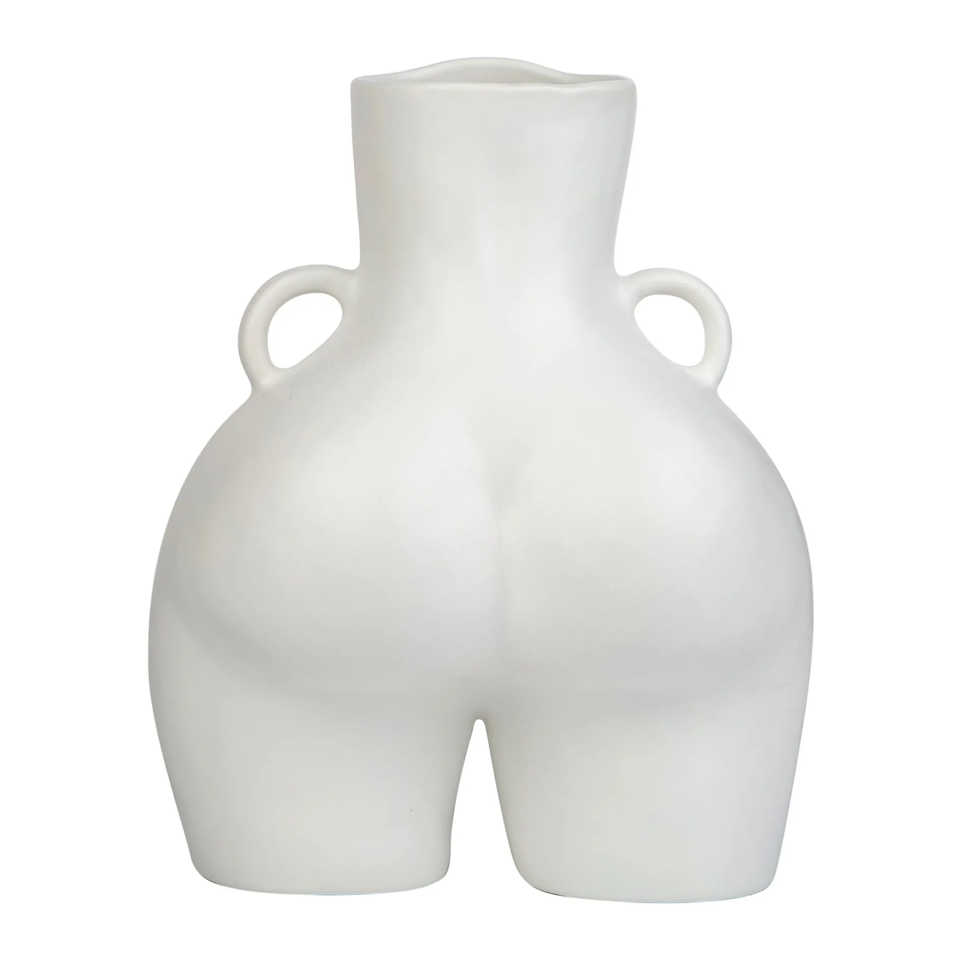 Anissa Kermiche Maison<Vase Avec Poignees D'Amour (Blanc)