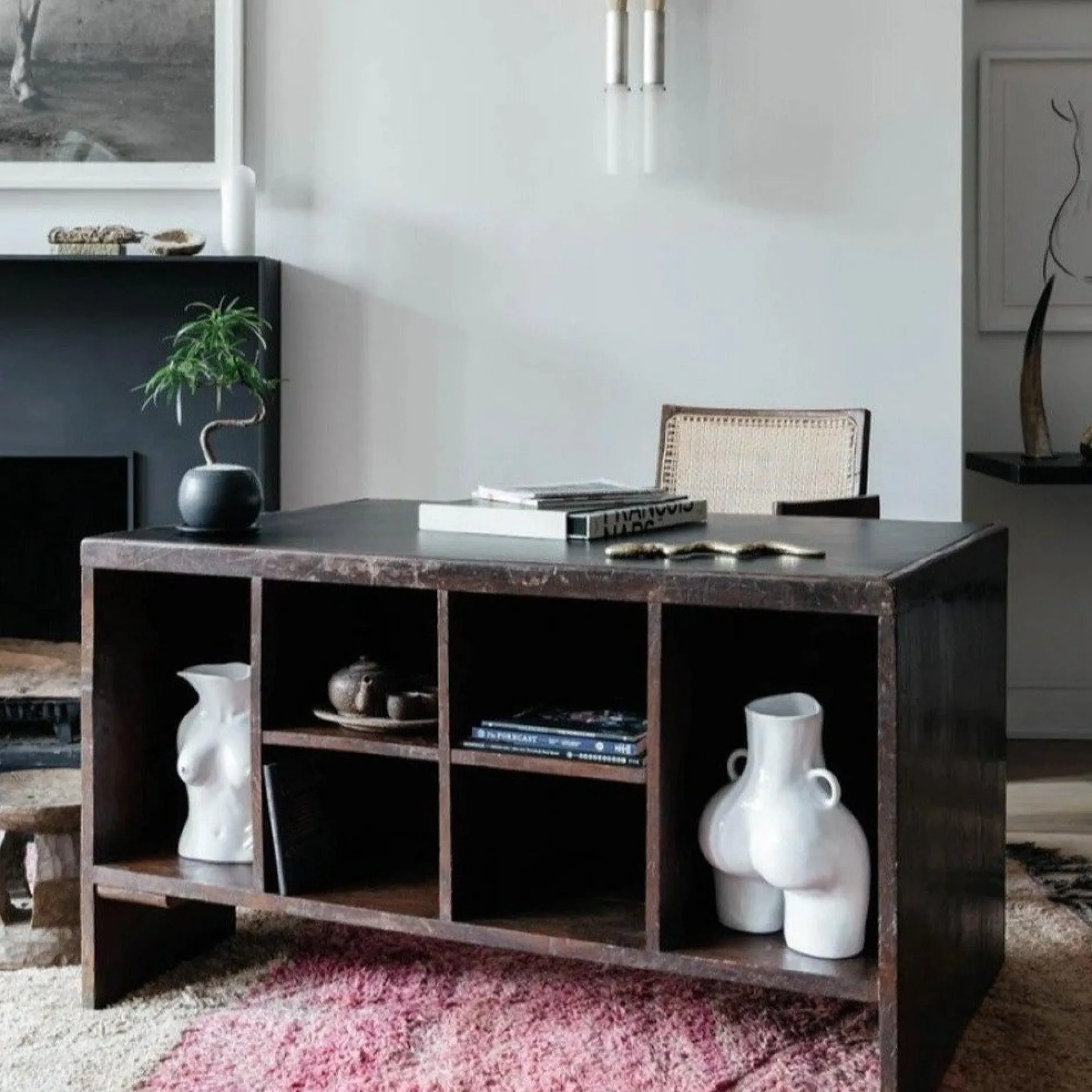 Anissa Kermiche Maison<Vase Avec Poignees D'Amour (Blanc)