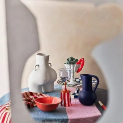 Anissa Kermiche Maison<Vase Avec Poignees D'Amour (Blanc)