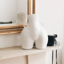 Anissa Kermiche Maison<Vase Avec Poignees D'Amour (Blanc)