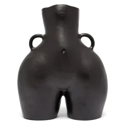 Anissa Kermiche Maison<Vase Avec Poignees D'Amour (Noir)
