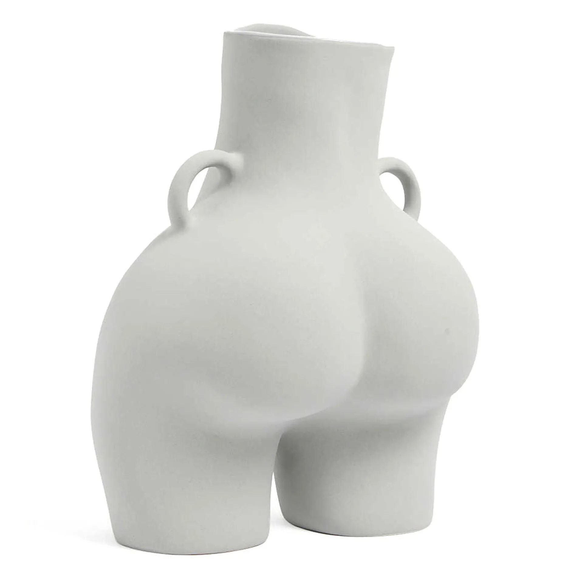 Anissa Kermiche Maison<Vase Avec Poignees D'Amour (Gris Clair)